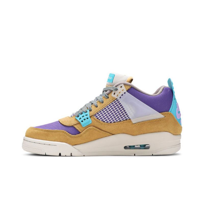 Ανδρικά Παπούτσια Air Jordan 4 Union La Retro Καστανός Μωβ Turquoise