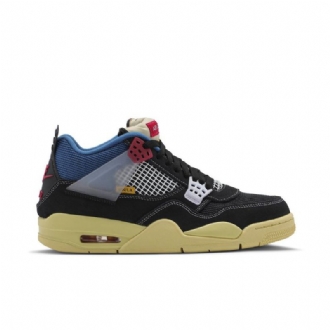 Ανδρικά Παπούτσια Air Jordan 4 Union La Retro Μαύρα Μπλε Γκρι Κόκκινα