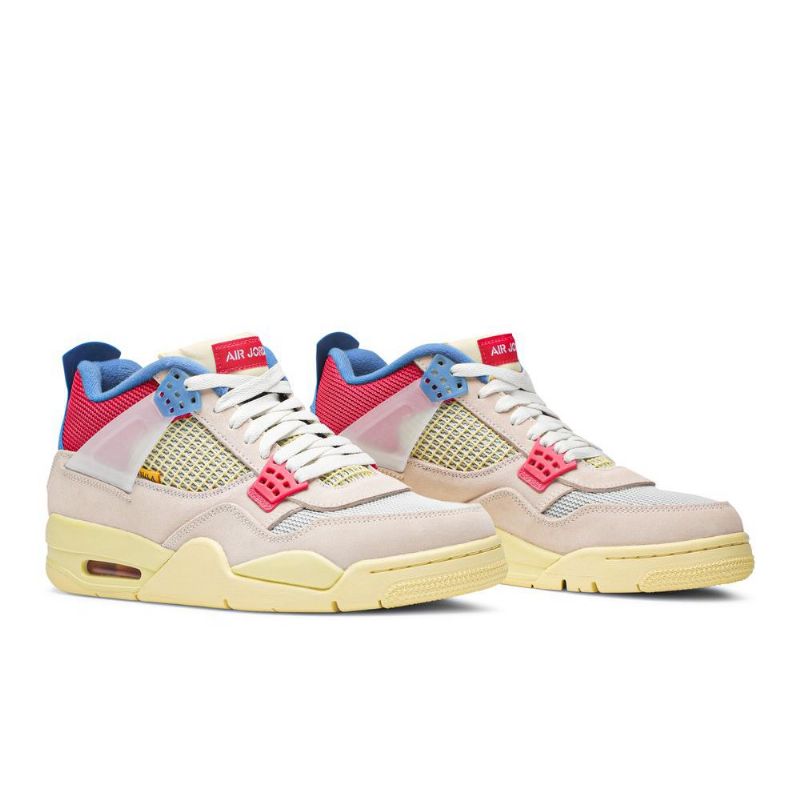 Ανδρικά Παπούτσια Air Jordan 4 Union La Retro Μπεζ Κόκκινος Μπλε
