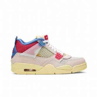 Ανδρικά Παπούτσια Air Jordan 4 Union La Retro Μπεζ Κόκκινος Μπλε