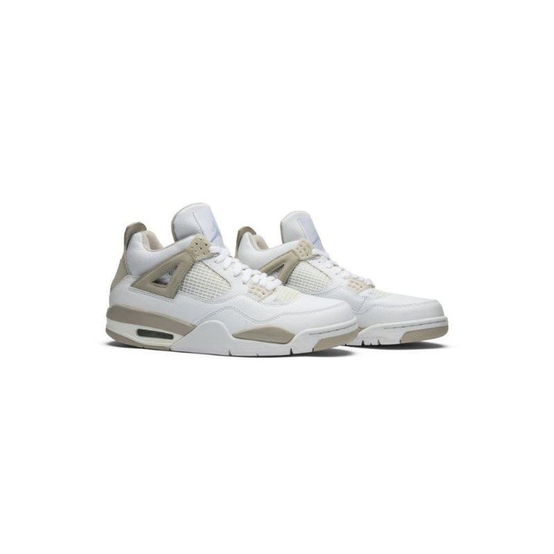 Γυναικεία Παπούτσια Air Jordan 4 Retro Άσπρο Γκρί