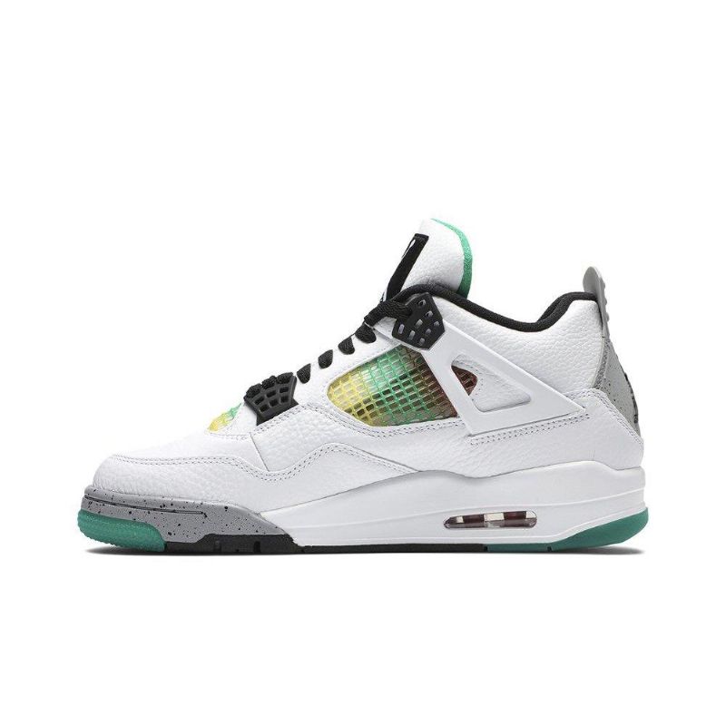 Γυναικεία Παπούτσια Air Jordan 4 Ρετρό Λευκό Γκρι Πολύχρωμα