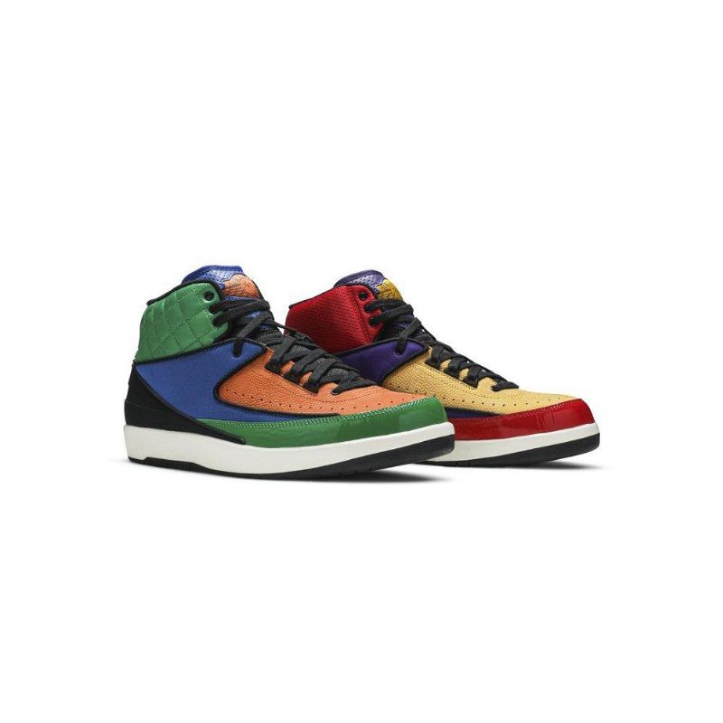 Air Jordan 2 Ρετρό Μαύρα Πολύχρωμα Γυναικεία Παπούτσια