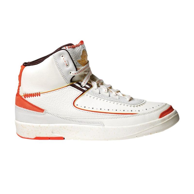 Ανδρικά Παπούτσια Air Jordan 2 Maison Château Rouge Άσπρο Πορτοκάλι Κίτρινος