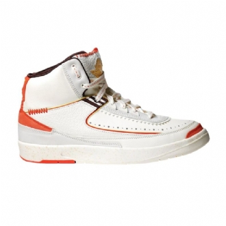 Ανδρικά Παπούτσια Air Jordan 2 Maison Château Rouge Άσπρο Πορτοκάλι Κίτρινος