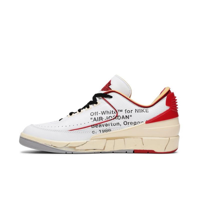 Ανδρικά Παπούτσια Air Jordan 2 Off-άσπρο Retro Low Sp Λευκά Κόκκινα Μπεζ