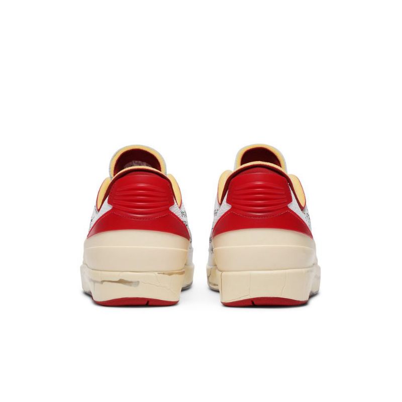 Ανδρικά Παπούτσια Air Jordan 2 Off-άσπρο Retro Low Sp Λευκά Κόκκινα Μπεζ
