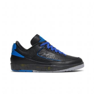 Ανδρικά Παπούτσια Air Jordan 2 Off-άσπρο Retro Low Sp Μαύρα Μπλε Γκρι