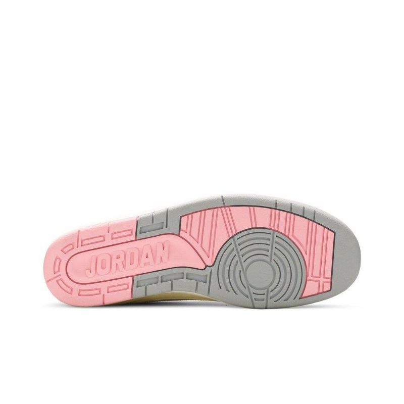 Γυναικεία Παπούτσια Air Jordan 2 Retro Low Άσπρο Κίτρινος Ροζ