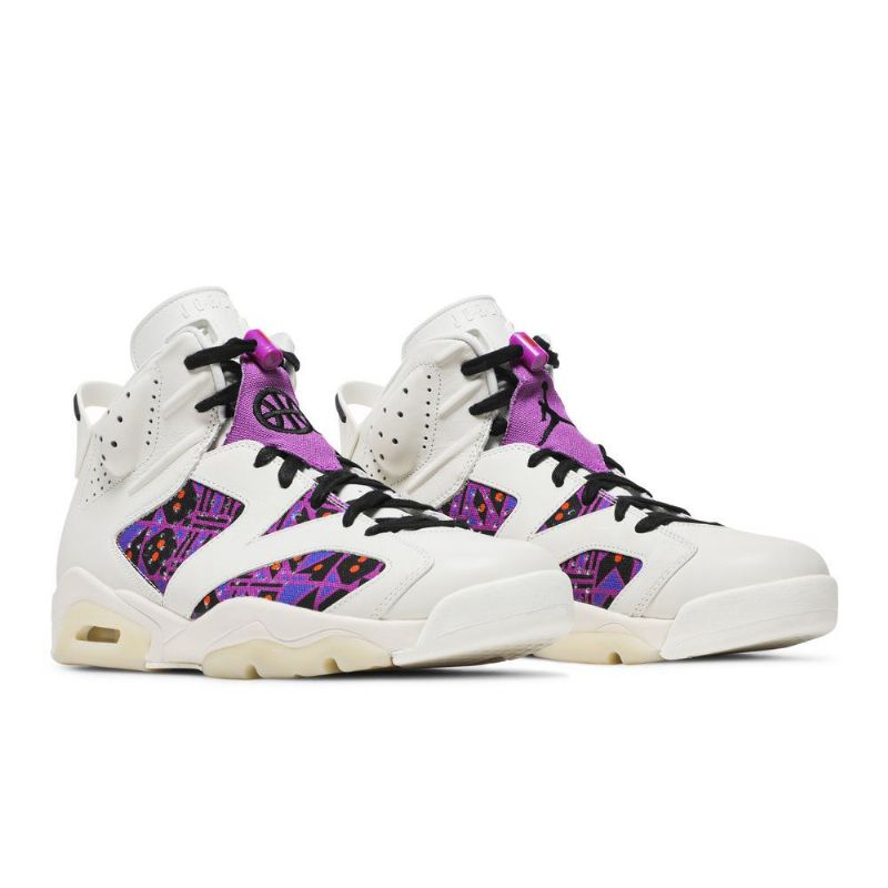 Ανδρικά Παπούτσια Air Jordan 6 Retro Άσπρο Μωβ Μαύρος