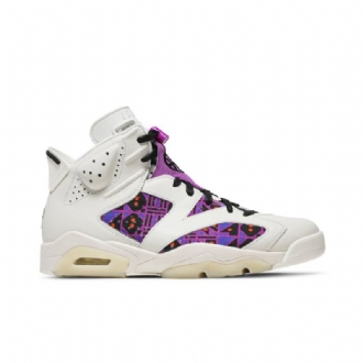 Ανδρικά Παπούτσια Air Jordan 6 Retro Άσπρο Μωβ Μαύρος