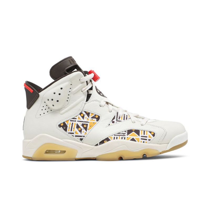 Ανδρικά Παπούτσια Air Jordan 6 Ρετρό Λευκό Καφέ Μαύρα