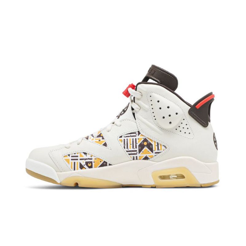 Ανδρικά Παπούτσια Air Jordan 6 Ρετρό Λευκό Καφέ Μαύρα