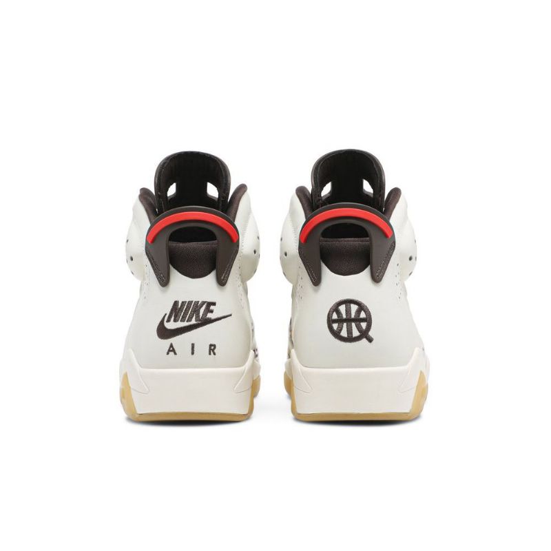 Ανδρικά Παπούτσια Air Jordan 6 Ρετρό Λευκό Καφέ Μαύρα