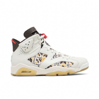 Ανδρικά Παπούτσια Air Jordan 6 Ρετρό Λευκό Καφέ Μαύρα