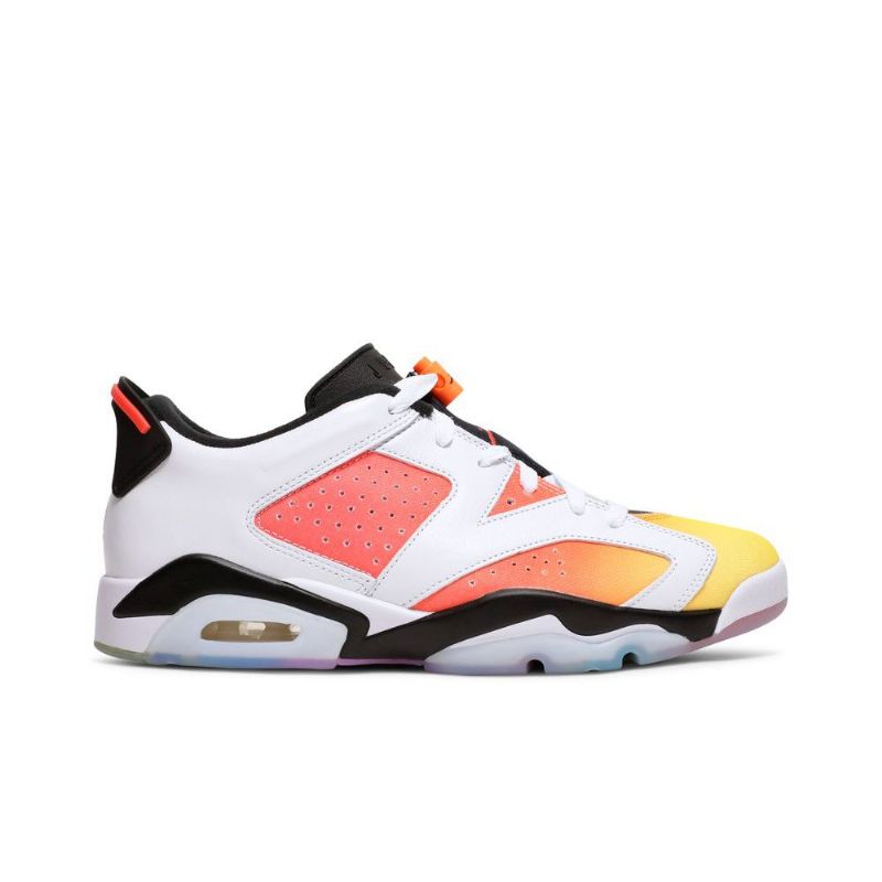 Ανδρικά Παπούτσια Air Jordan 6 Retro Low Se Λευκό Μαύρο Κίτρινο Πορτοκαλί