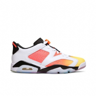 Ανδρικά Παπούτσια Air Jordan 6 Retro Low Se Λευκό Μαύρο Κίτρινο Πορτοκαλί