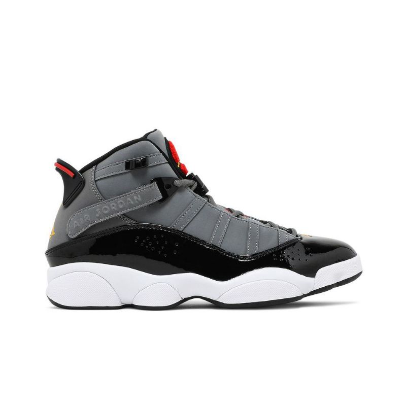 Ανδρικά Παπούτσια Air Jordan 6 Rings Γκρι Μαύρα Κόκκινα