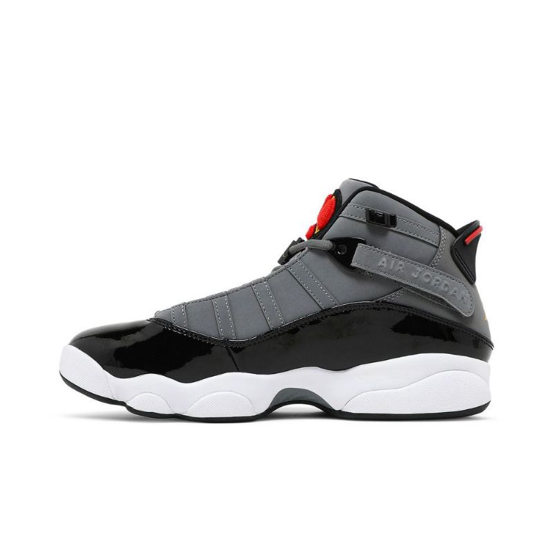 Ανδρικά Παπούτσια Air Jordan 6 Rings Γκρι Μαύρα Κόκκινα