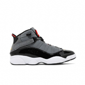 Ανδρικά Παπούτσια Air Jordan 6 Rings Γκρι Μαύρα Κόκκινα
