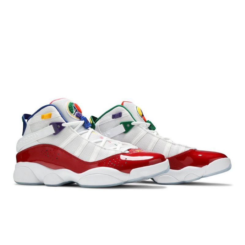 Ανδρικά Παπούτσια Air Jordan 6 Rings Λευκά Κόκκινα