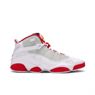 Ανδρικά Παπούτσια Air Jordan 6 Rings Λευκά Κόκκινα Γκρι