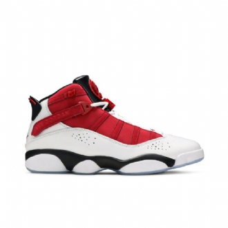 Ανδρικά Παπούτσια Air Jordan 6 Rings Λευκά Κόκκινα Μαύρα