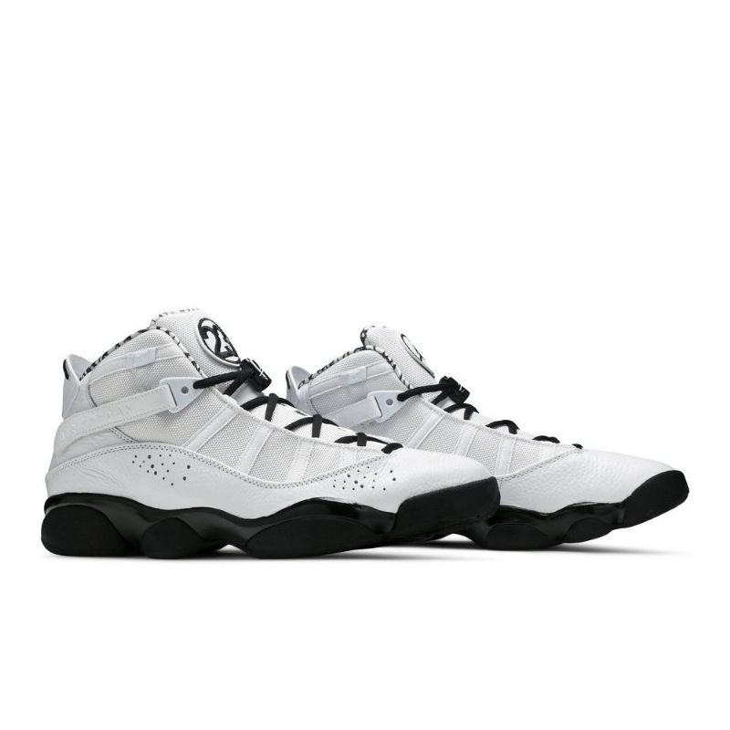 Ανδρικά Παπούτσια Air Jordan 6 Rings Λευκά Μαύρα