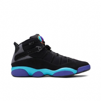 Ανδρικά Παπούτσια Air Jordan 6 Rings Μαύρα Γκρι Μπλε Μωβ