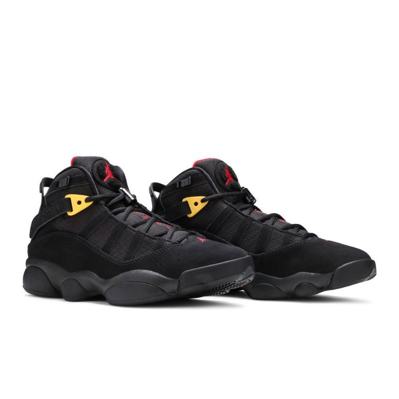 Ανδρικά Παπούτσια Air Jordan 6 Rings Μαύρα Κόκκινα Χρυσά