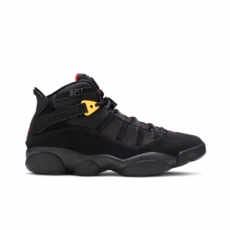 Ανδρικά Παπούτσια Air Jordan 6 Rings Μαύρα Κόκκινα Χρυσά
