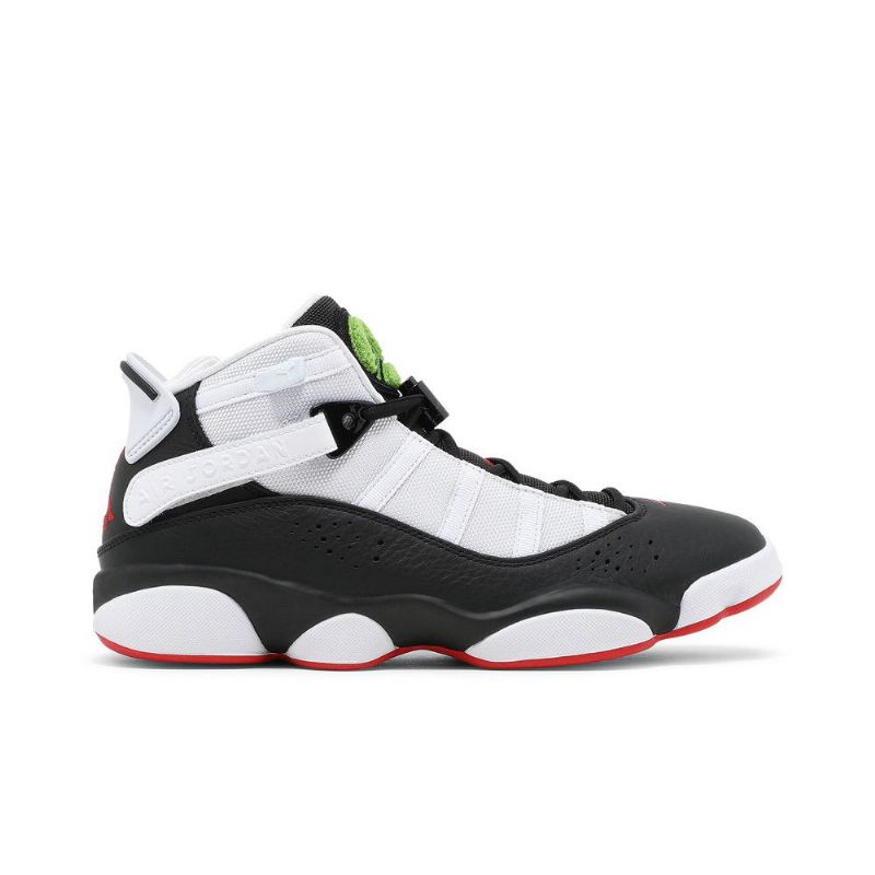 Ανδρικά Παπούτσια Air Jordan 6 Rings Μαύρα Λευκά Κόκκινα Πράσινα