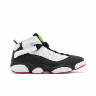 Ανδρικά Παπούτσια Air Jordan 6 Rings Μαύρα Λευκά Κόκκινα Πράσινα