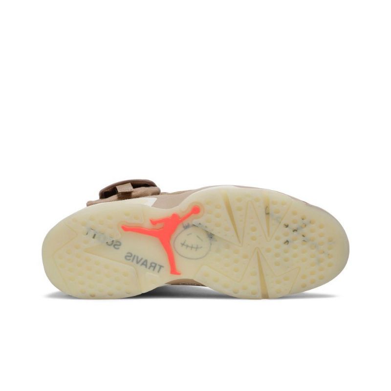 Ανδρικά Παπούτσια Air Jordan 6 Travis Scott Retro Khaki Γκρί Κόκκινος