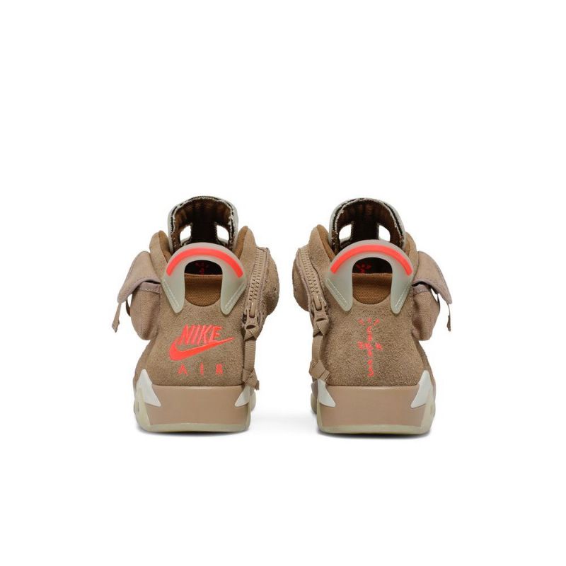 Ανδρικά Παπούτσια Air Jordan 6 Travis Scott Retro Khaki Γκρί Κόκκινος