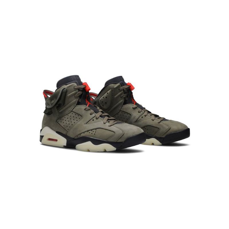 Ανδρικά Παπούτσια Air Jordan 6 Travis Scott Retro Olive Πράσινος Μαύρος Κόκκινος