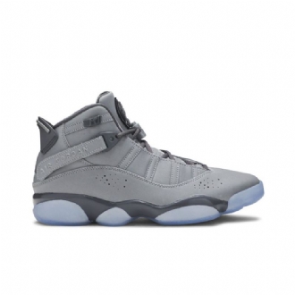 Ανδρικά Παπούτσια Air Jordan Με 6 Δαχτυλίδια Ασημί Λευκό Γκρι