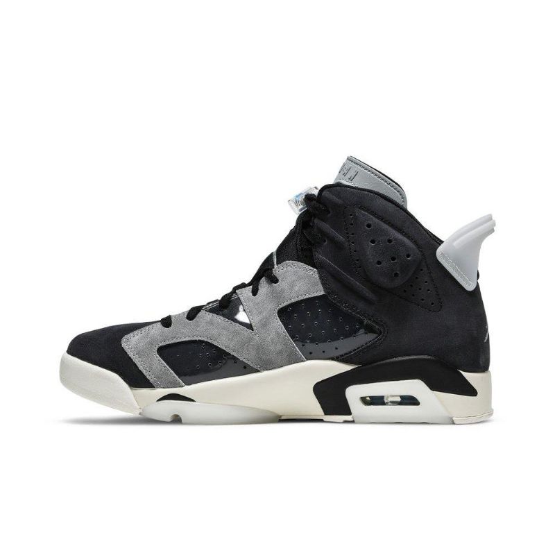 Γυναικεία Παπούτσια Air Jordan 6 Retro Μαύρος Γκρί Ασήμι