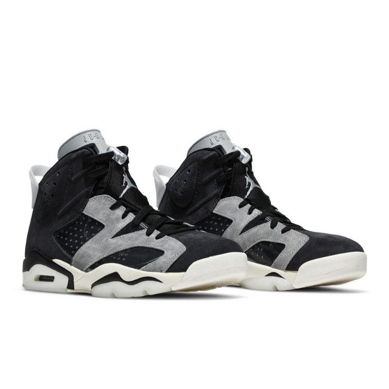 Γυναικεία Παπούτσια Air Jordan 6 Retro Μαύρος Γκρί Ασήμι