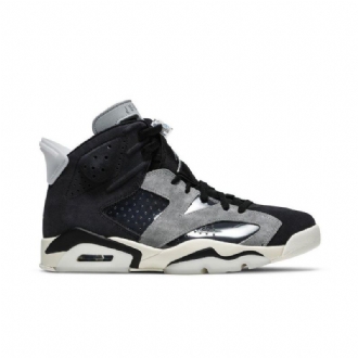 Γυναικεία Παπούτσια Air Jordan 6 Retro Μαύρος Γκρί Ασήμι