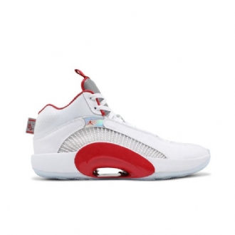 Ανδρικά Παπούτσια Air Jordan 35 Άσπρο Ασήμι Κόκκινος