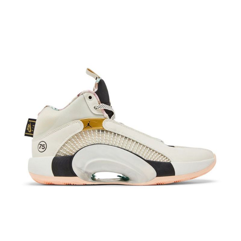 Ανδρικά Παπούτσια Air Jordan 35 Άσπρο Μαύρος Χρυσός