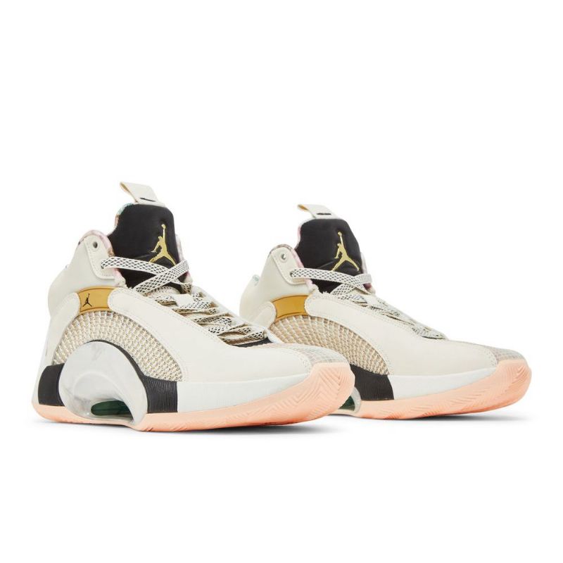Ανδρικά Παπούτσια Air Jordan 35 Άσπρο Μαύρος Χρυσός