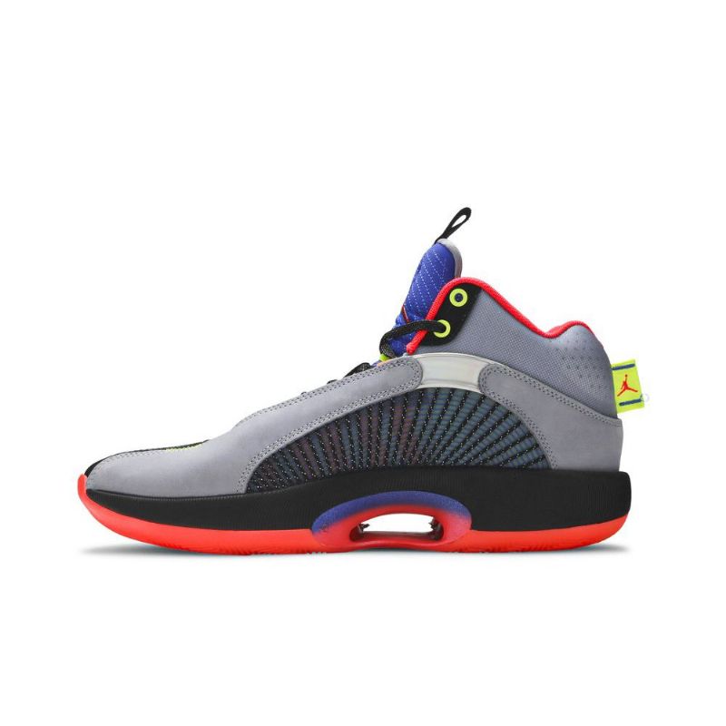 Ανδρικά Παπούτσια Air Jordan 35 Γκρι Μαύρα Μπλε Κόκκινα