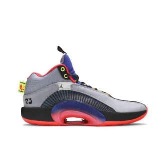 Ανδρικά Παπούτσια Air Jordan 35 Γκρι Μαύρα Μπλε Κόκκινα