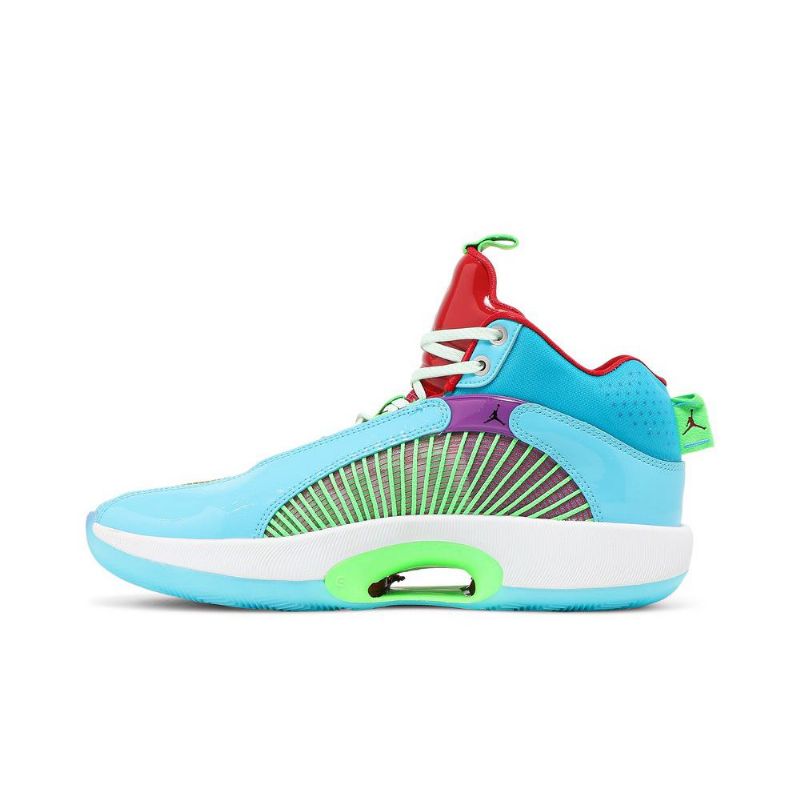 Ανδρικά Παπούτσια Air Jordan 35 Jayson Tatum Μπλε Πράσινο Κόκκινο Μωβ