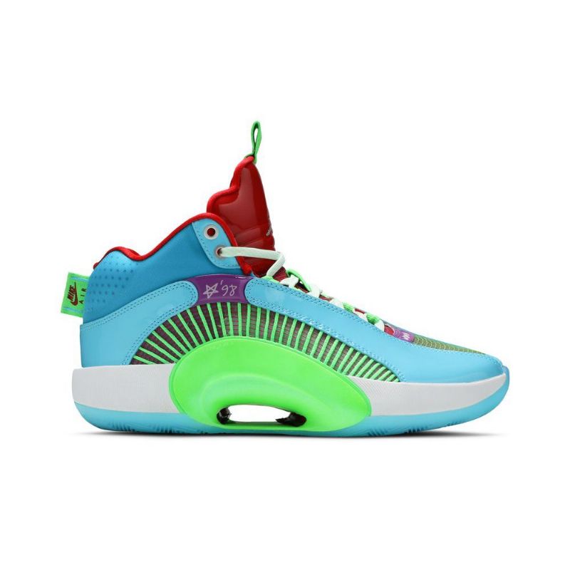 Ανδρικά Παπούτσια Air Jordan 35 Jayson Tatum Pf Μπλε Πράσινος Κόκκινος Μωβ