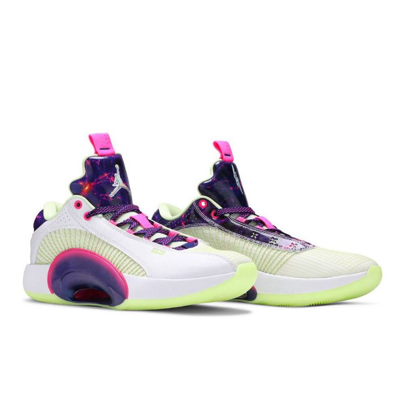 Ανδρικά Παπούτσια Air Jordan 35 Luka Doncic Low Άσπρο Μωβ Ροζ