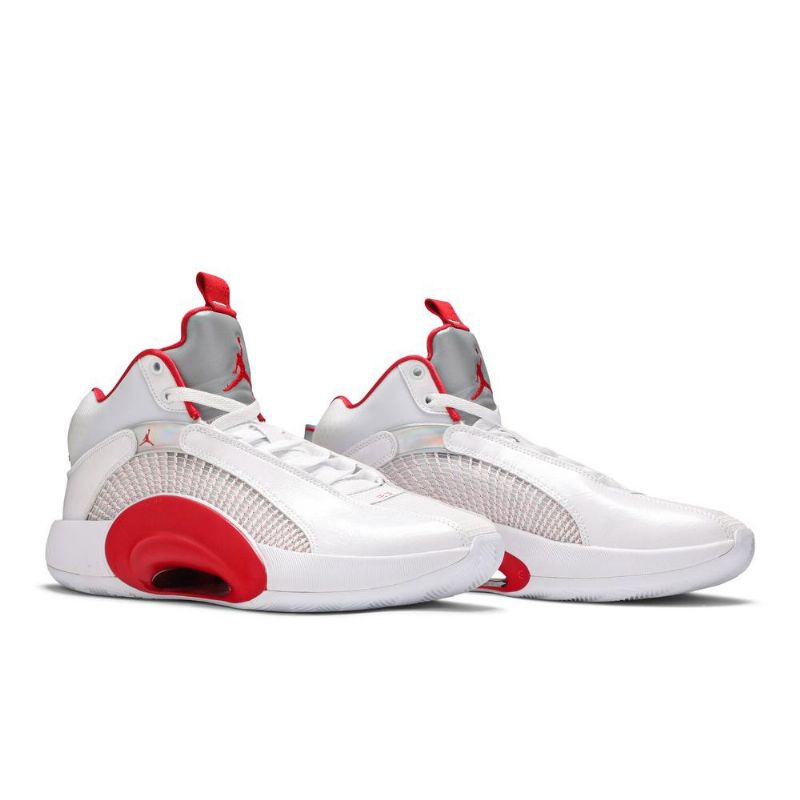 Ανδρικά Παπούτσια Air Jordan 35 Pf Άσπρο Ασήμι Κόκκινος