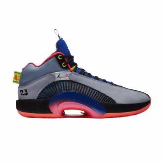 Ανδρικά Παπούτσια Air Jordan 35 Sp Tp Pf Γκρι Μαύρα Μπλε Κόκκινα